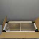 SaniteModar Shower Niche 12" X 24", Brushed Gold Stainless Steel Double Selves Niche for Shower Wall, No Tile Needed
