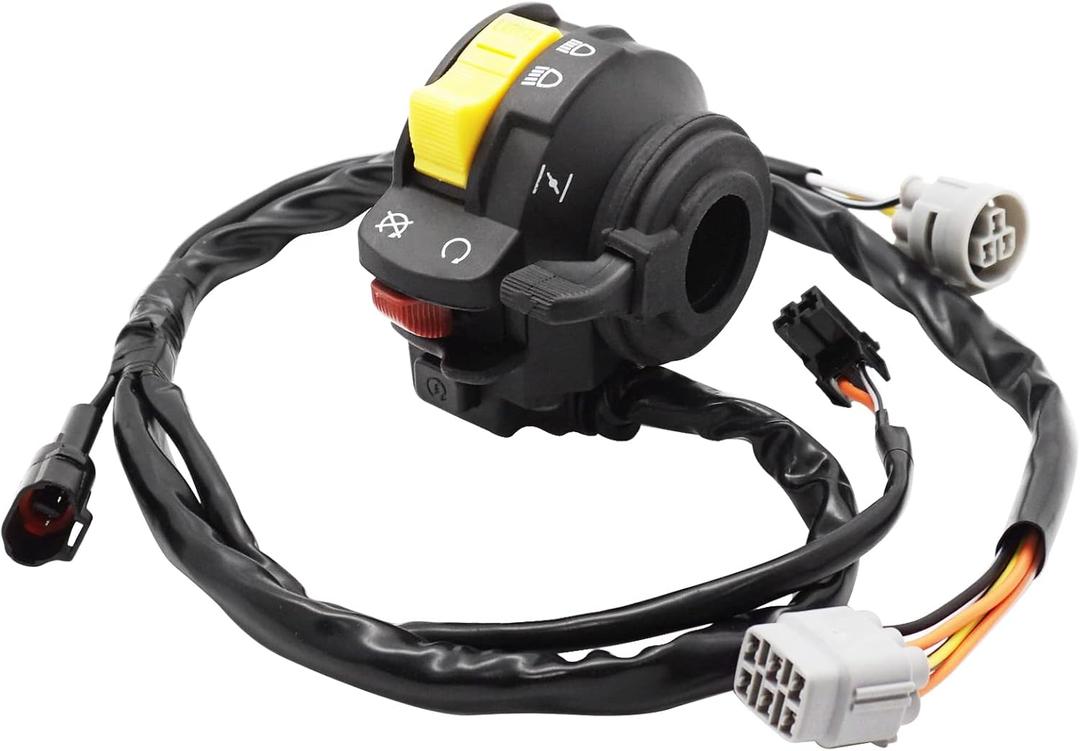 M MATI Left Handlebar Switch Start Stop Kill Headlight for Suzuki LTZ400 QuadSport Z 400 2005-2008 37400-07G22 37400-07G21 37400-07G20