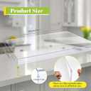 Wesiti Large Acrylic Cutting Board with Lip Non Slip 36"L X 24"W Clear Cutting Board Chopping Acrylic Countertop Protector Cover Shatter Resistant for Home Restaurant Kitchen Sink Stove, 37.4"L x 25.6"W