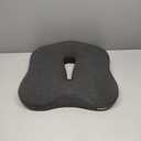Memory Foam Seat Chair Cushion for Relieves Back Sciatica Pain Tailbone Pain Coccyx Degenerating Disc Orthopedic Osteoarthritis Prostate Cushion Low Back Pain Cushion Hip Shaping (Dark Gray)