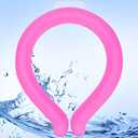 Outworks(Rose Pink) Reusable Neck Coolers for Hot Weather, Long Lasting Cooling Neck Ice Pack, Instant Cooling Refresh for Hot Flashes, Set of 2