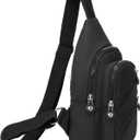 Banelu Sling Bag Crossbody Sling Backpack for Women Men, Small Chest Bag Daypack Fanny Pack Cross Body Bag for Outdoors Hiking Traveling