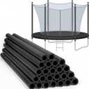 Gemscream 12/24 Pcs 1.26" ID Trampoline Pole Foam Sleeve 35.4" Length 2026 Upgrade Materials Waterproof Trampoline Poles Cover Replacement for Outdoor Accessories