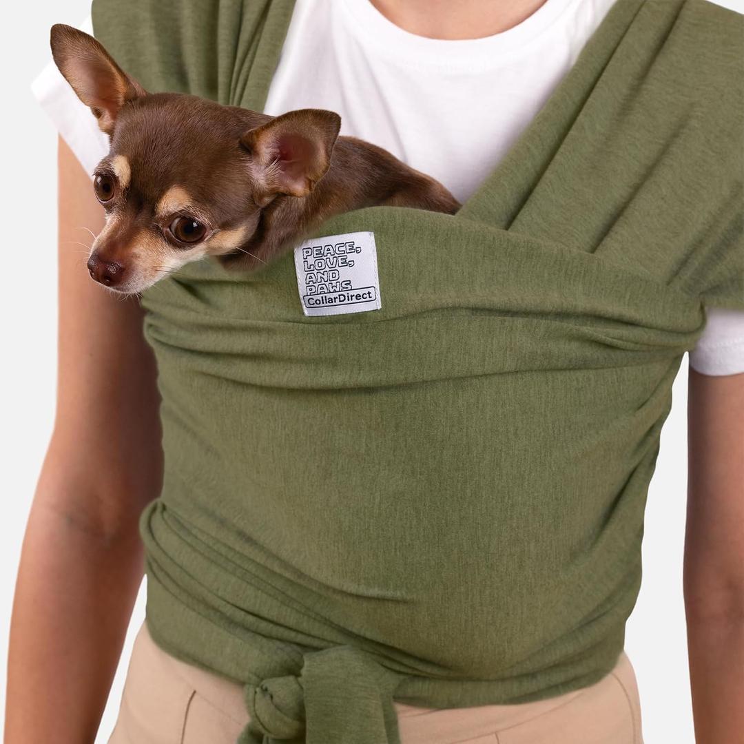 Cat Sling Carrier for Small Pets Anti-Anxiety Cat Sling, Kitten Pouch Pet Sling in Gray Black Blue Green Pink Yellow (Green, Standard)