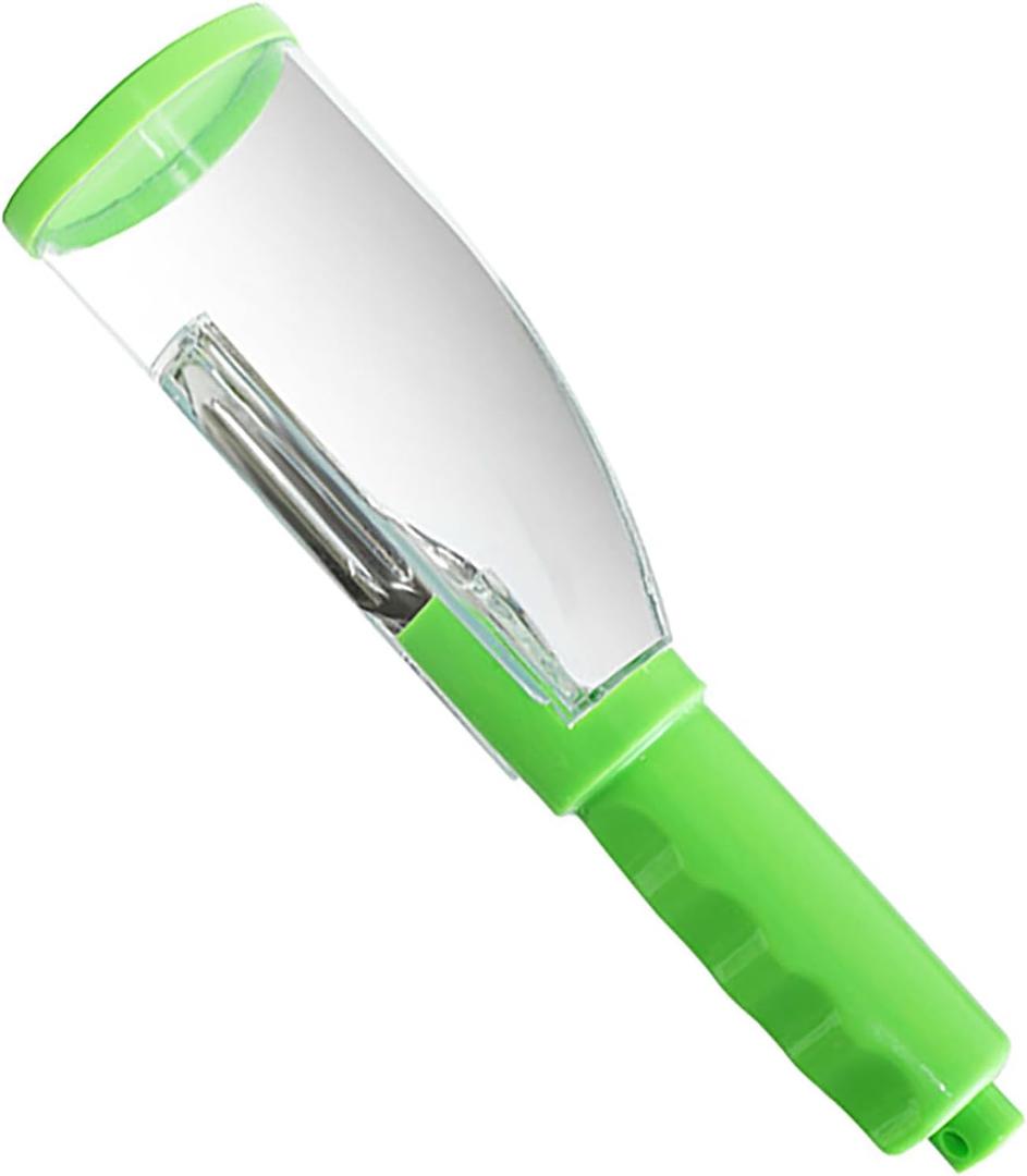 Storage Style Peel Knife, 8 Inch x 2.3 Inch Green Peeler for Vegetables and Fruits (Green)