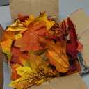 Lvydec 2 Pack Fall Maple Garland - 5.9ft/Strand Artificial Fall Foliage Garlands Assorted Color Leaves Autumn Decor for Home Wedding Halloween Thanksgiving Party