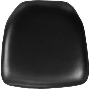 Flash Furniture Hard Black Vinyl Chiavari Chair Cushion, Pack of 1