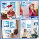 Suzile 30 Pcs Hello Winter Paper Craft Kits Make Your Own Winter Ornaments DIY Arts and Sticker Crafts for Christmas Holiday Game Activities Classroom Decorations