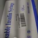 1ml Syringes 30G 1/2" 13mm Needle U-100 Disposable Lab Syringe, 100 Pack