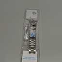 iiteeology Compatible with Apple Watch Bands 44mm Series 6 5 4 Se, Upgraded Stainless Steel Band with iWatch Screen Protector Case for Men Women Silver/Silver