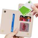 iCoverCase Compatible with Google Pixel 7a Case with Card Holder, Wallet Phone Case for Women Men [RFID Blocking] PU Leather Protective Wallet Case for Pixel 7a (Beige)