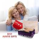 Funny Gifts for Auntie Christmas, Aunt is Charging Sloth Blanket, Auntie Birthday Gifts, Present for Aunts from Niece Nephew Christmas Mothers Day, Super Soft Throws Blanket for Aunt 60" x 50" (Purple)