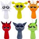 fonaxere 2024 Sprunk Plush Toys, 8'' Sprunky Wenda Oren Plushies, Sprunk Simon Gray Stuffed Toys Dolls Gifts for Birthday Christmas (6 Pcs)