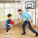 NIPLOOOW Indoor Basketball Hoop for Kids, Over The Door Mini Basketball Hoops, Mini Hoop with 4 Balls, Kids Basketball Hoop Sport Toys Gifts for 5 6 7 8 9 10 11 12+ Year Old Boys