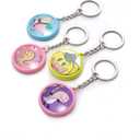 Keychain Button Making Supplies for Button Maker Machine, 50 Sets 32mm Button Refills Includes Metal Shell, Graphic, Plastic Film, Backing Parts