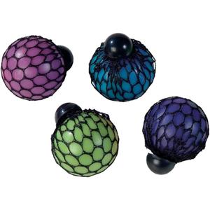 Raymond Geddes Rainbow Squeeze Ball Toy for Kids, Mesh (Pack of 24)