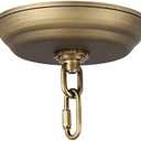 Giluta 5" Standard Light Canopy Kit with Maximum Fixture Weight of 40 Pounds Metal Ceiling Plate for Chandelier Pendant Lighting Flower Basket or DIY Projects, Bronze