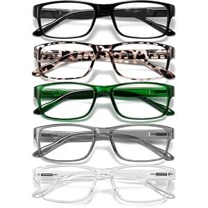 Gaoye Professional Reading Glasses for All Day - Computer Readers with Blue Light Protection - Value Pack, 2.5