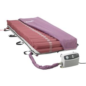 Drive Medical Med-Aire Low Air Loss Mattress Replacement System - Alternating Pressure - Pressure Redistribution Mattress - Moisture Wicking Cover - Home or Facility Use