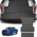 AOMSAZTO 2026 F150 5.5FT Truck Bed Mat and Tailgate Liner Compatible with 2015-2026 Ford F150 5.5ft - Custom Fit Bed Liner for F-150 All Weather Trunk Mat