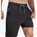 Arcweg Men's Swim Trunks with Compression Liner and Zipper Pockets Quick Dry Bathing Suit Board Swimming Shorts, 2XL