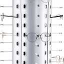 VARIPOWDER 360 Rotating Sunglass Display Stand Sunglasses Organizer for Commercial & Home Use, Eyeglass Holder Stand, Space-Saving Sunglasses Display Rack with Mirror for 44 Pairs of Glasses