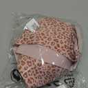 Women's Wireless Jelly Bra, Lift Supportive Full Coverage Plus Size Comfort Deep V Everyday Bra (3X-Large, Pink Leopard Print)