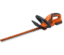 BLACK+DECKER 20V MAX Cordless Hedge Trimmer, Battery and Charger Included, 22 Inch Steel Blade Lightweight Bush Trimmer, Soft Grip, Less Vibration (LHT2220)