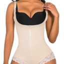 SHAPERX Women's Fajas Colombianas Shapewear Postpartum Tummy Control Body Shaper Butt Lifter Bodysuit Large