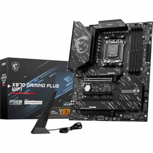 MSI X870 GAMING PLUS WIFI Motherboard, ATX - Supports AMD Ryzen 9000/8000/7000 Processors, AM5-60A SPS VRM, DDR5 Memory Boost 8200+ MT/s (OC), PCIe 5.0 x16 & 4.0 x16, M.2 Gen5, Wi-Fi 7, 5, 5, 5, 5, 5