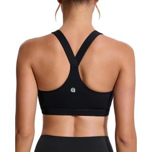 RUNNING GIRL Sports Bras for Women, Molded Cup High Impact Sports Bra Workout Bras for Women High Support Racerback (Medium)