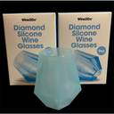 Wine2Go Diamond Silicone Glasses 9oz