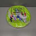 120 Pieces Colorful Large Dry Erase Dots Circles 11 Inch Removable Vinyl Table Stickers Wall Decals Spots with 16 Pieces Whiteboard Markers for Classroom Teacher Students Home Desk Wall