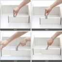 TENABORT Set of 8 Adjustable Drawer Dividers Organizer Separators Plastic Dresser Organizer for Bedroom, Bathroom, Closet, Office Desk, Kitchen Storage