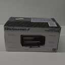 Elite Gourmet 2-Slice Toaster Oven Plastic,Aluminum,Glass Black