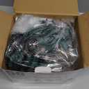 C9 Christmas Lights Outdoor, 50 FT 50 LED Vintage Warm White C9 String Lights Connectable for Christmas Tree Roofline Patio Garden Backyard Holiday Party Indoor Outdoor Decoration, Green Wire