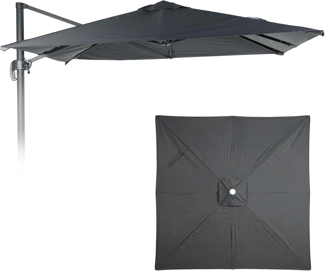 COWVIE Umbrella Canopy Replacement for 8 Ribs Patio Umbrella, Outdoor Table Parasol Replacement for Yard, Canopy Only