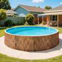 ZNCMRR Reed Fencing Rolls Fencing 4ft High Roll Reed Screen for Balcony Patio Garden Backyard 4FT X 16.4FT Privacy FenceBrown