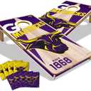 YouTheFan NCAA 2’ x 4’ Professional Wood Cornhole Game with Logo Bags