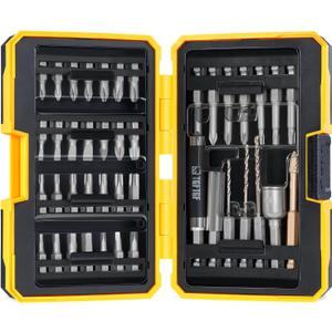42PCS S2 Steel Screwdriver Bit Set, Magnetic Drill Bit Set, includes PH, PZ, SQ, SL, Hex, Torx Security Bit Set, and Nut Bit, with Carbide Burr, 1/4 Hex Extension Bit Holder, Upgraded Version