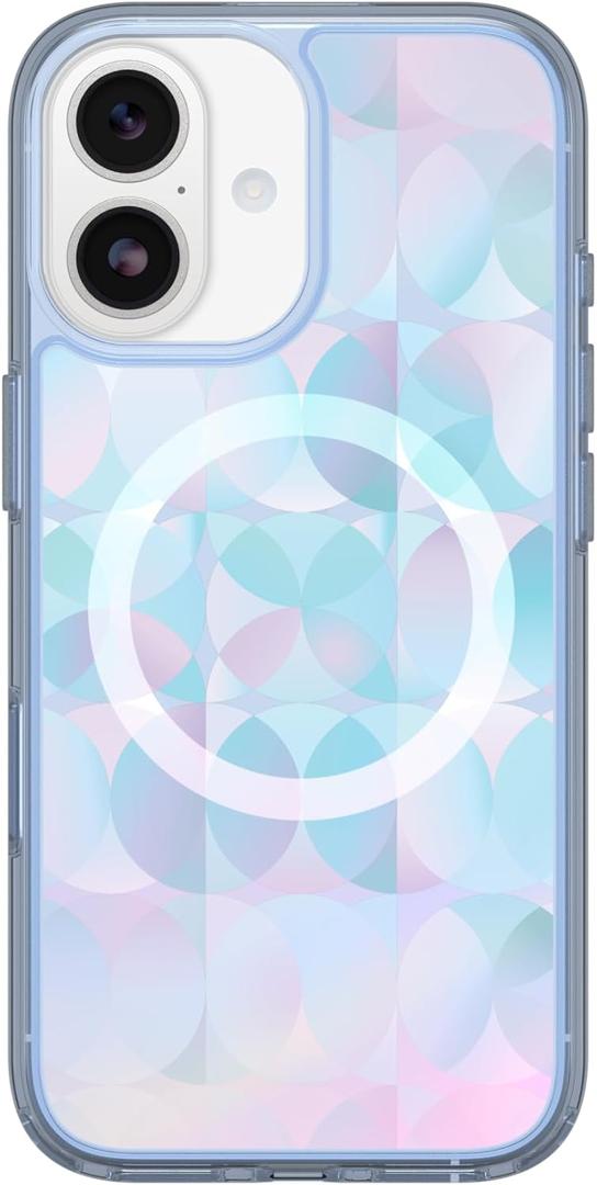 OtterBox iPhone 17 Symmetry Series Clear Case - Opal Prism - Blue