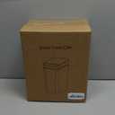 Yatmung 2.5 Gallon Smart Trash Can Sensor Motion - Touchless Bathroom Trash Can - Skinny Trash Bin with Lid - Electric, Narrow, Plastic, Auto Open - Small Slim Automatic Garbage Can (White)