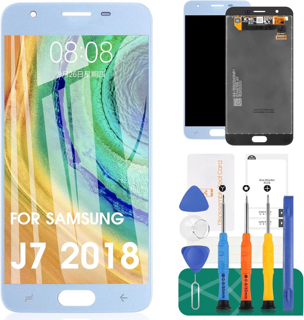 Screen Replacement for Samsung Galaxy J7 2018 SM-J737 J737A / J7 Refine 2018 J737P / J7 Crown S767VL /J7 Aero/ J7 V 2018 J737V J7 Star 2018 J737T LCD Display Touch Screen Digitizer Assembly