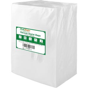 MakMeFre 100 Gallon Size 11x16Inch Vacuum Freezer Sealer Bags for Food, BPA Free, Heavy Duty Commercial Grade, Sous Vide Vaccume Safe,Vaccume Seal Pre-Cut Bag