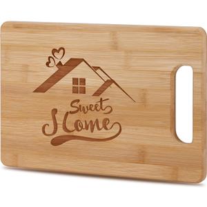 Housewarming Gifts New Home, New Home Gift Ideas - New Home Bamboo Cutting Board, Housewarming Gifts for Women Men, New Apartment, First Home New House Gift, New Homeowner Gifts Housewarming Gift