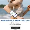 Wristband Phone Holder, No Screen Blocking, 360° Rotating Wrist Phone Mount, Memory Lock, Quick Release, for Android, iPhone 17/16/15/14/13 Pro Max/Pro/Mini/12/11/SE/Xs/XR/8 Plus, Fits 4–6.7" Phones