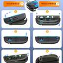 FYOUNG Protective Case for Nintendo Switch 2 2025, Slim Hard Shell for Switch 2 Accessories, Scratch&Shock Protection Cover with Screen Protector, 8 Thumb Grip(Translucent Black, Switch 2 7.9inch)