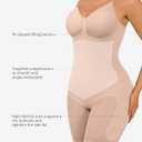 FeelinGirl Shapewear Tummy Control Seamless Bodysuit Hip Enhancer Body Shaper for Women (XXL)