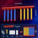 Reflex Sticks Games Adjustable 3 Speed Hand-Eye Coordination & Reaction Training Toy, Drop Stick Challenge Family Game Adult Gift for Kids at Christmas Birthday (8 pcs Stick)