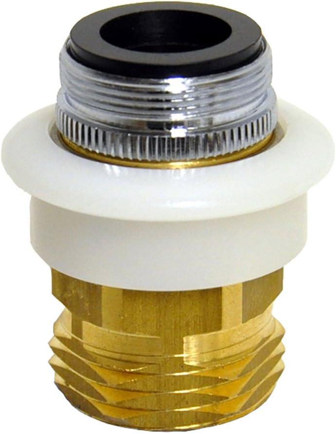 Danco 10521 Dual Thread Dishwasher Snap Coupling Adapter, 15/16-27 X 55/64-27 Male, 1.5 Gpm, No Size, golden white black